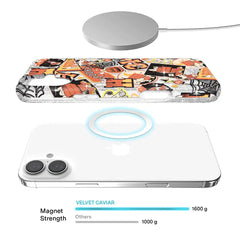 Snoopy Halloween Varsity Glitter iPhone Case