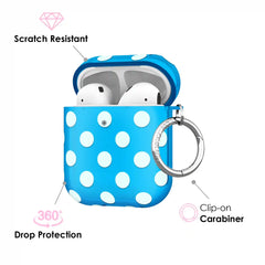 Aquamarine Polka Dot AirPod Case