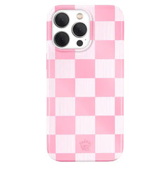 Pink Vibe Checkered iPhone Case