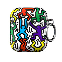 Keith Haring Rainbow Dancers AirPod Case
