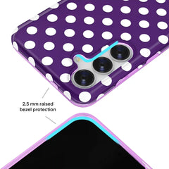 Violet Glow Polka Dot Samsung Case