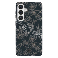 Floral Rose Gold Chrome Samsung Galaxy Case