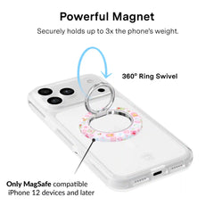 Spring Whimsy Stamps Glitter MagSafe Grip Ring