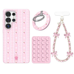 Strawberry Macaron Samsung Bundle Set