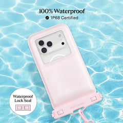 Strawberry Milk Waterproof Floating Phone Pouch