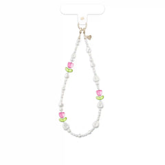 Tulip Pearl Chain Phone Charm