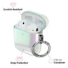 White Opal Airpods Case