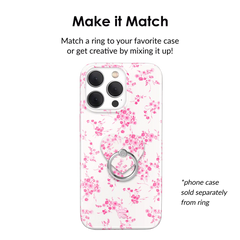 French Rose Floral Phone Ring