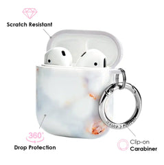 Grey Clouds Marble AirPods Case