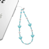 Turquoise Heart Phone Charm
