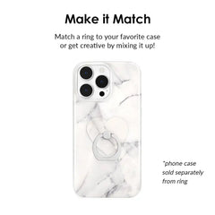 Carrara Marble Phone Ring