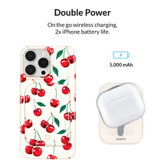 Mon Cheri Cherry Portable MagSafe Charger Power Pack