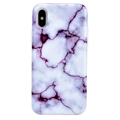 Purple Streak Marble iPhone Case