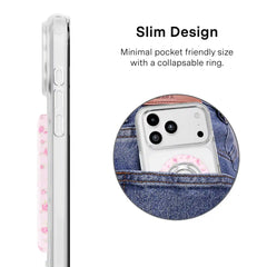 Dainty Pink Floral MagSafe Grip Ring