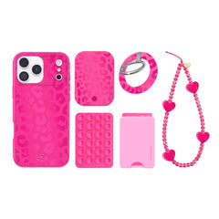 Even Hotter Pink Leopard iPhone Bundle Set