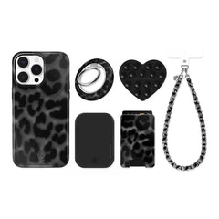 It Girl Black Leopard iPhone Bundle Set