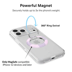 Lilac Vibe Checkered MagSafe Grip Ring