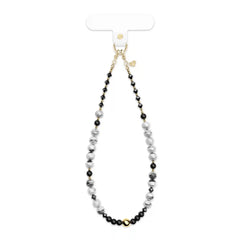 Stone Grey Gemstone Phone Charm