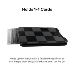 Noir Vibe Checkered Magsafe Wallet