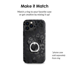Black Leopard Phone Ring