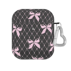 Lacy Pink Bows AirPod Case