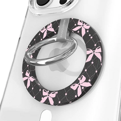 Lacy Pink Bows MagSafe Grip Ring