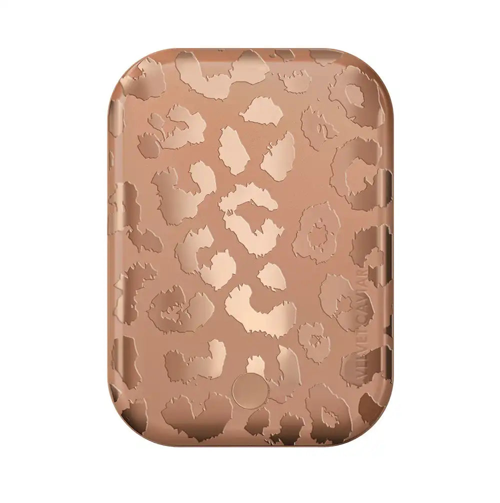 Bronze Leopard Portable MagSafe Charger Power Pack