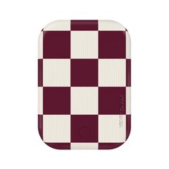 Burgundy Vibe Checker Portable MagSafe Charger Power Pack