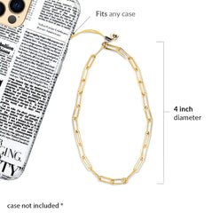 Gold Chain Phone Charm