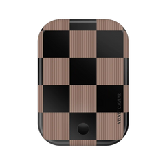 Mocha Vibe Checkered Portable MagSafe Charger Power Pack