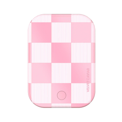 Pink Vibe Checkered Portable MagSafe Charger Power Pack
