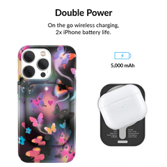 Aurora Butterfly Portable MagSafe Charger Power Pack