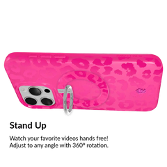 Even Hotter Pink Leopard MagSafe Grip Ring