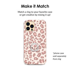 Blush Leopard Phone Ring