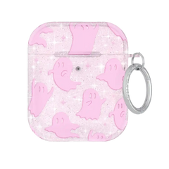 Ghosted Pink Glitter AirPod Case