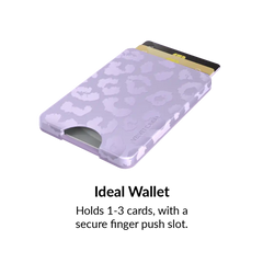 Lilac Leopard MagSafe Wallet