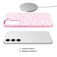 Dainty Pink Floral Samsung Case