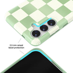 Pistachio Vibe Checkered Samsung Case